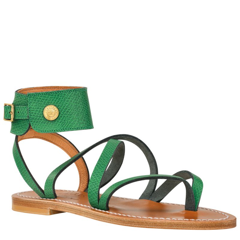 Green Longchamp X K.Jacques Women Sandals | US-654AJVHET
