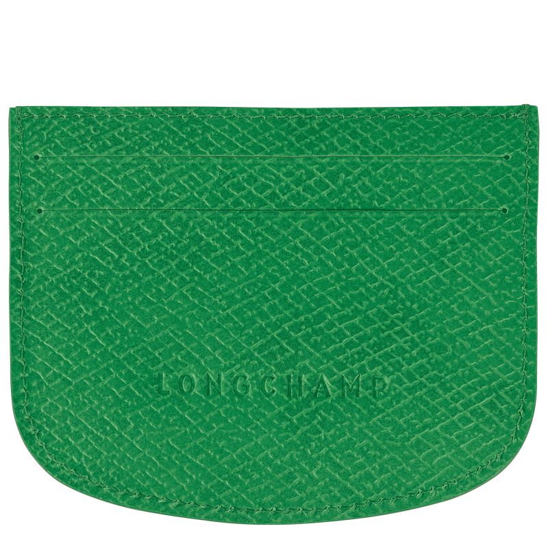 Green Longchamp Épure Men Card Holder | US-013VOAHQB