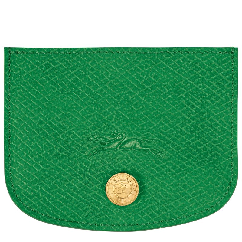 Green Longchamp Épure Men Card Holder | US-013VOAHQB