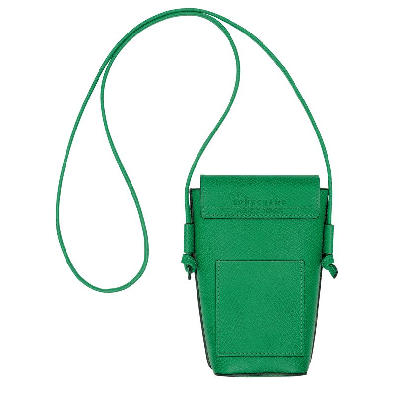 Green Longchamp Épure With Leather Lace Women Phone Case | US-349NPMIWG
