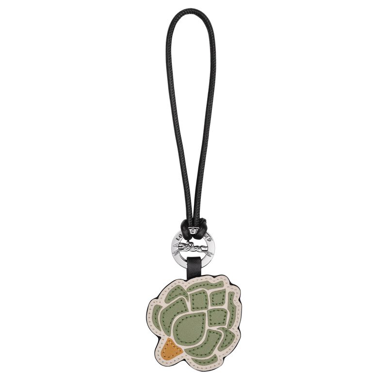 Green / Beige Longchamp Longcharm Men Key Rings | US-564ZUPWAT