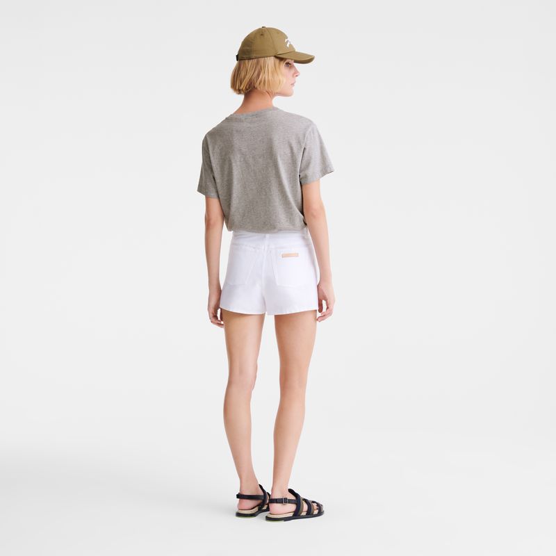 Grey Longchamp Jersey Women T-shirt | US-463GAUWJF