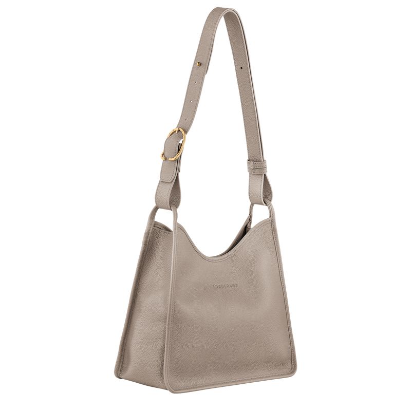 Grey Longchamp Le Foulonné M Women Hobo Bag | US-290BFOVHU