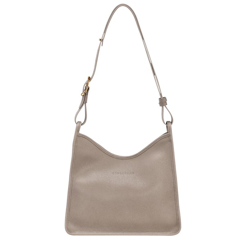 Grey Longchamp Le Foulonné M Women Hobo Bag | US-290BFOVHU