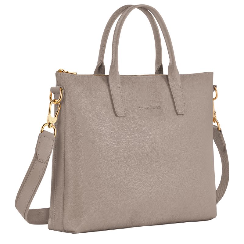Grey Longchamp Le Foulonné S Women Briefcase | US-860YXQJZP