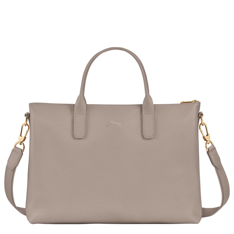 Grey Longchamp Le Foulonné S Women Briefcase | US-860YXQJZP