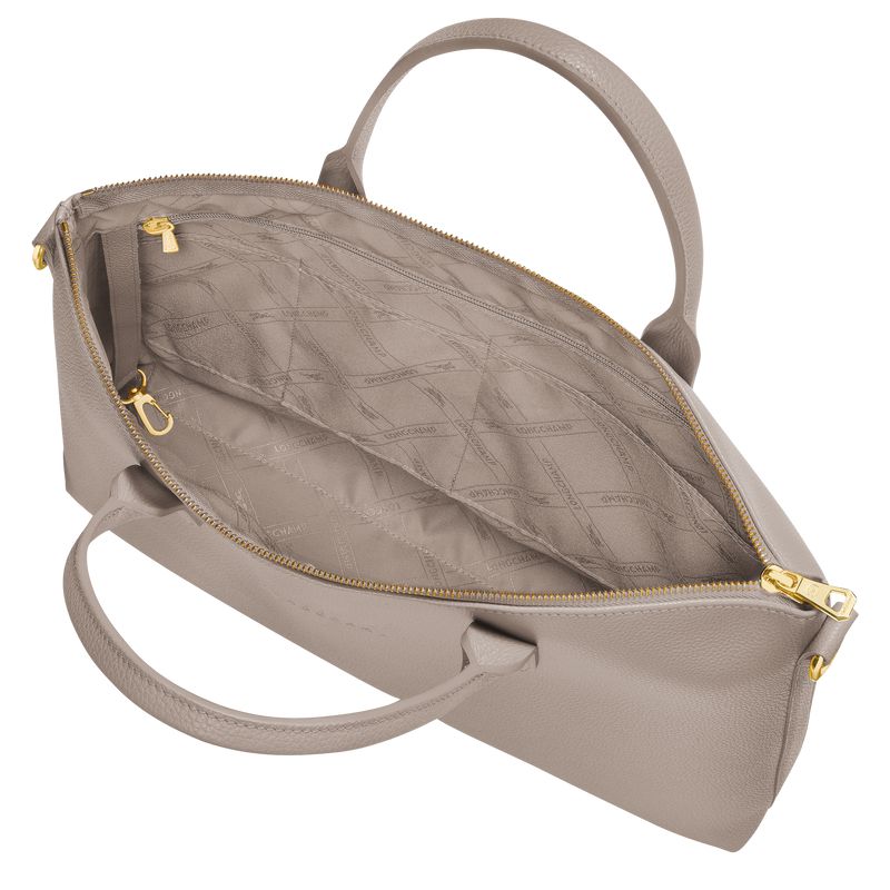 Grey Longchamp Le Foulonné S Women Briefcase | US-860YXQJZP