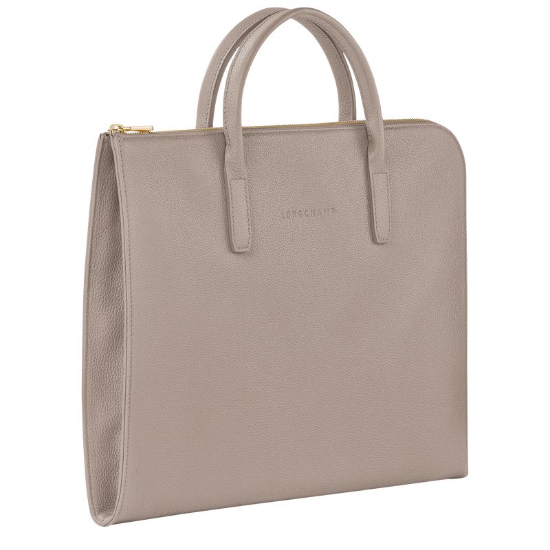 Grey Longchamp Le Foulonné S Women Briefcase | US-795WTLDKX