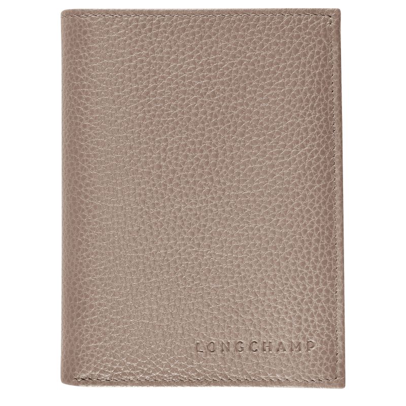 Grey Longchamp Le Foulonné Women Wallet | US-193HXQFBE