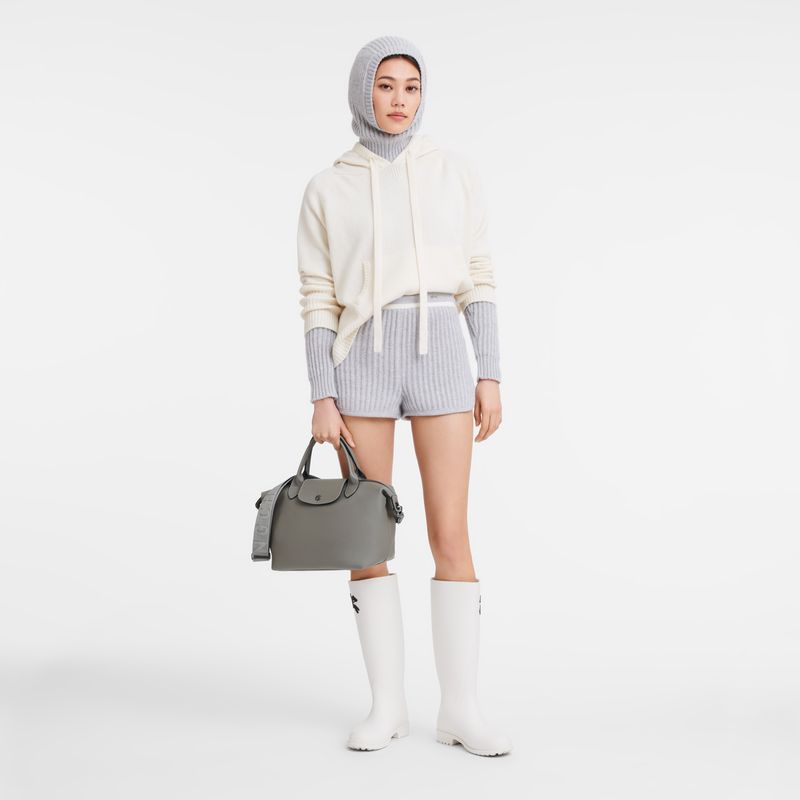 Grey Longchamp Le Pliage Xtra S Women Handbag | US-072LPWCBE