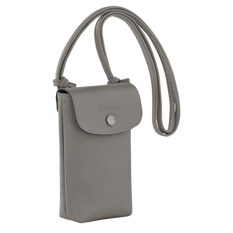 Grey Longchamp Le Pliage Xtra With Leather Lace Women Phone Case | US-876ZSFGYL