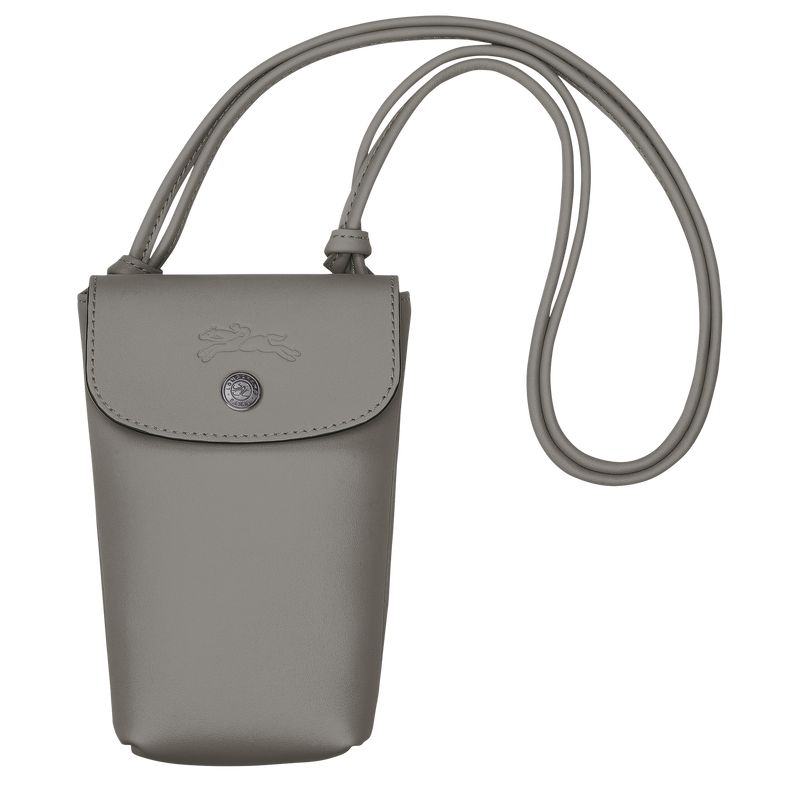 Grey Longchamp Le Pliage Xtra With Leather Lace Women Phone Case | US-876ZSFGYL