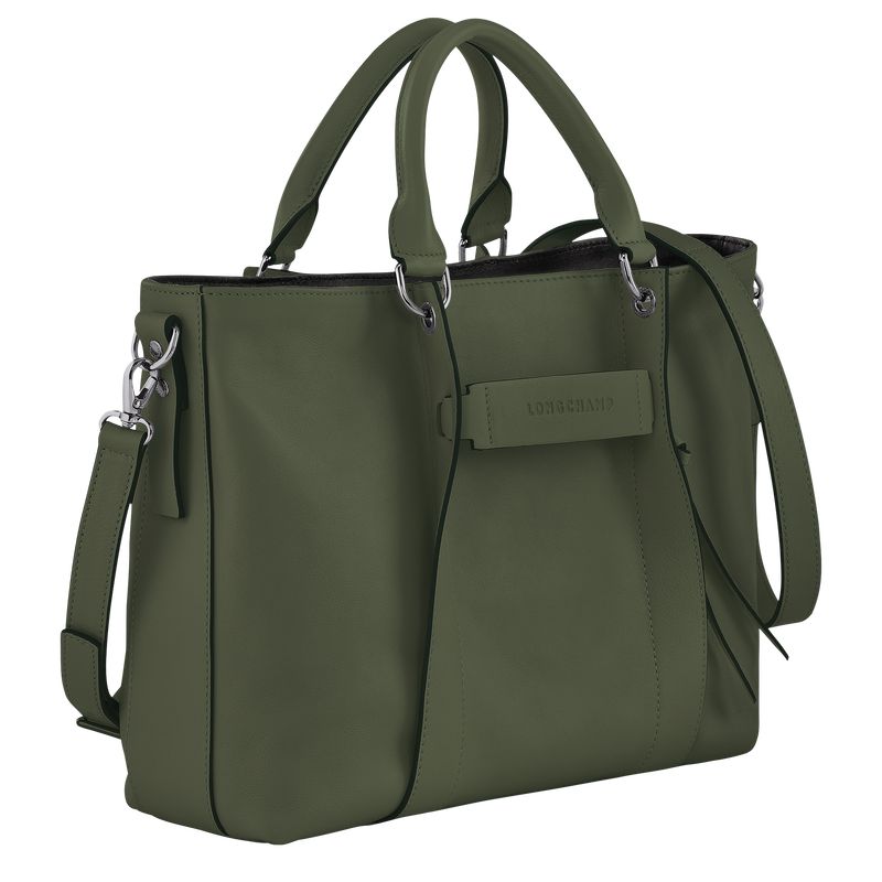 Khaki Longchamp 3D L Women Handbag | US-763CGMAHV