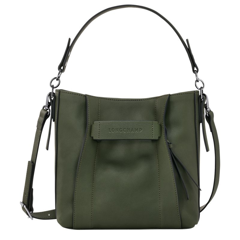 Khaki Longchamp 3D S Women Crossbody Bag | US-940UDBLRX
