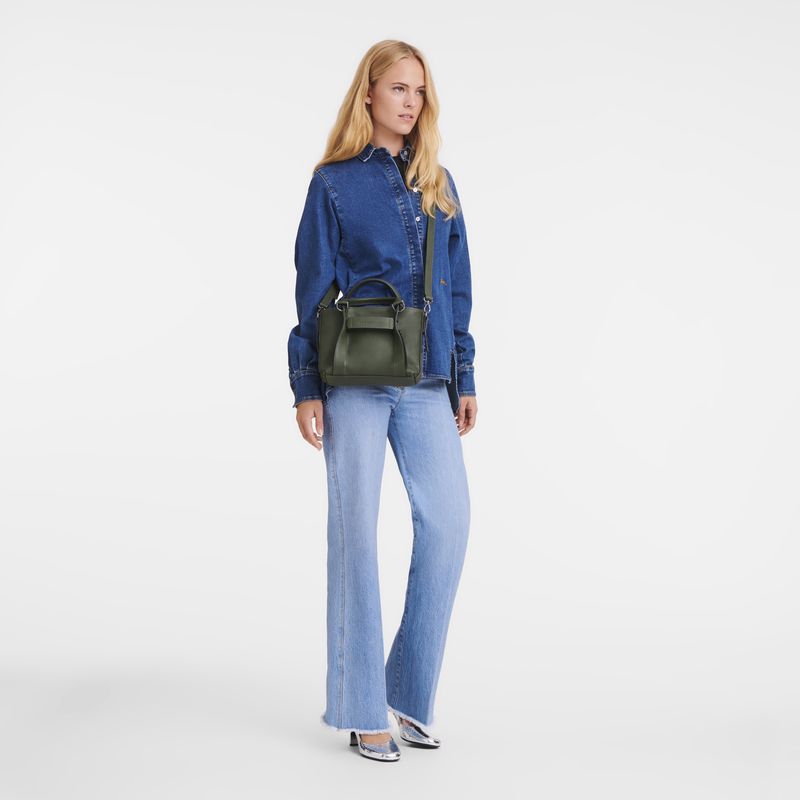 Khaki Longchamp 3D S Women Handbag | US-670SWBRHL