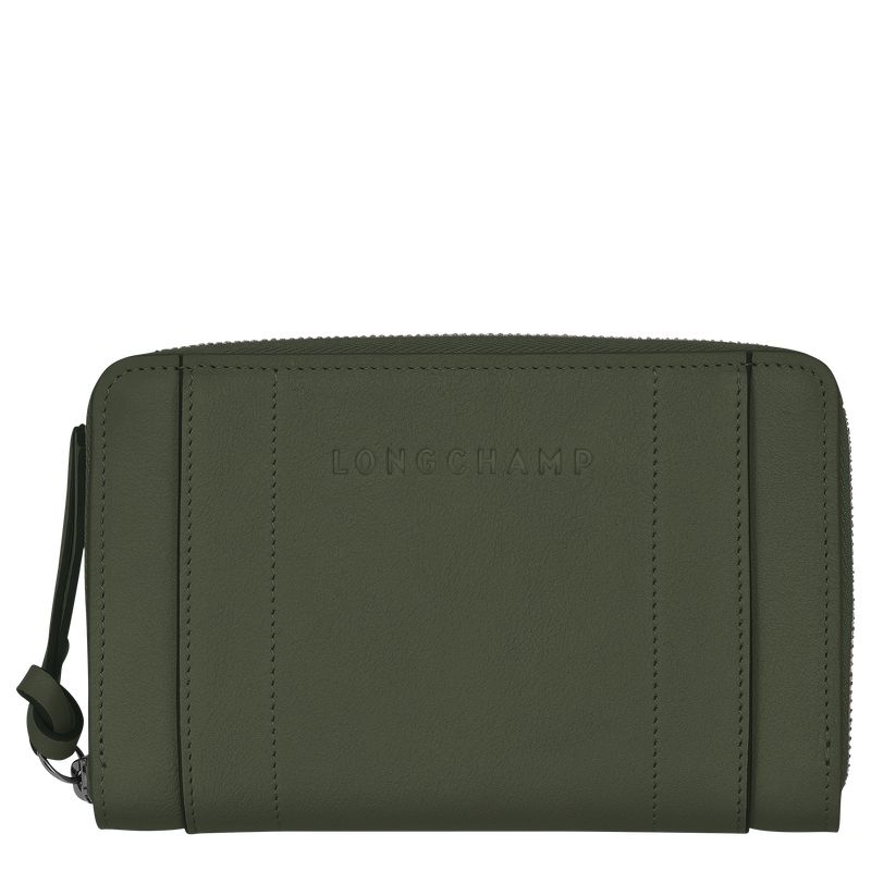 Khaki Longchamp 3D Women Wallet | US-543SRKBQZ