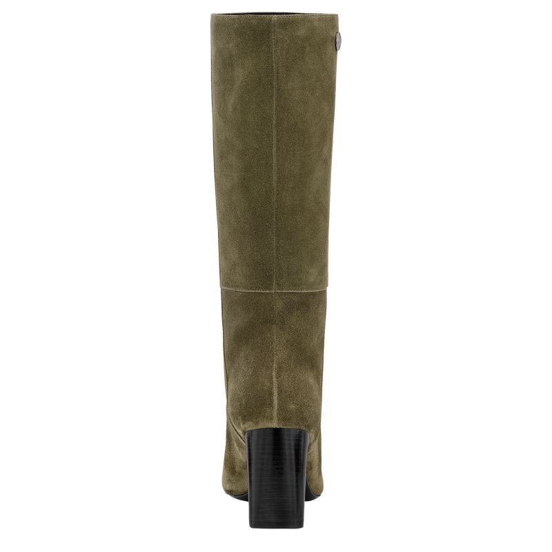 Khaki Longchamp Allure Heel Women Boots | US-937CGPWEN