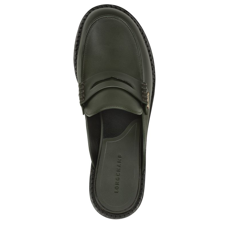 Khaki Longchamp Epure Timeless Women Mules | US-063BVFLZX