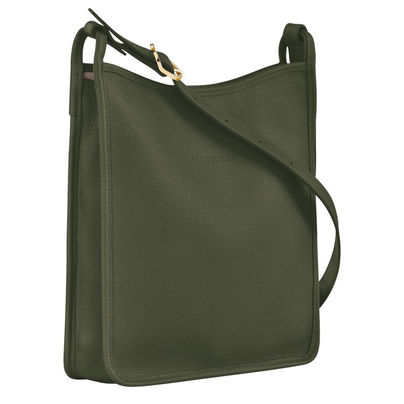 Khaki Longchamp Le Foulonné M Women Crossbody Bag | US-491TXBCIA