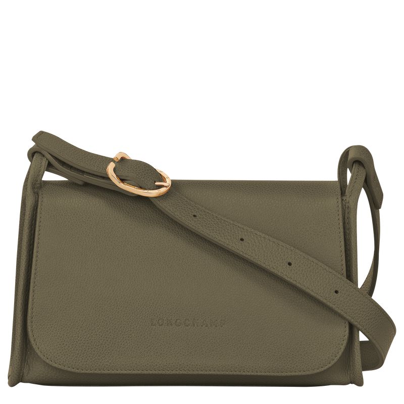 Khaki Longchamp Le Foulonné M Women Crossbody Bag | US-308RXPBTD