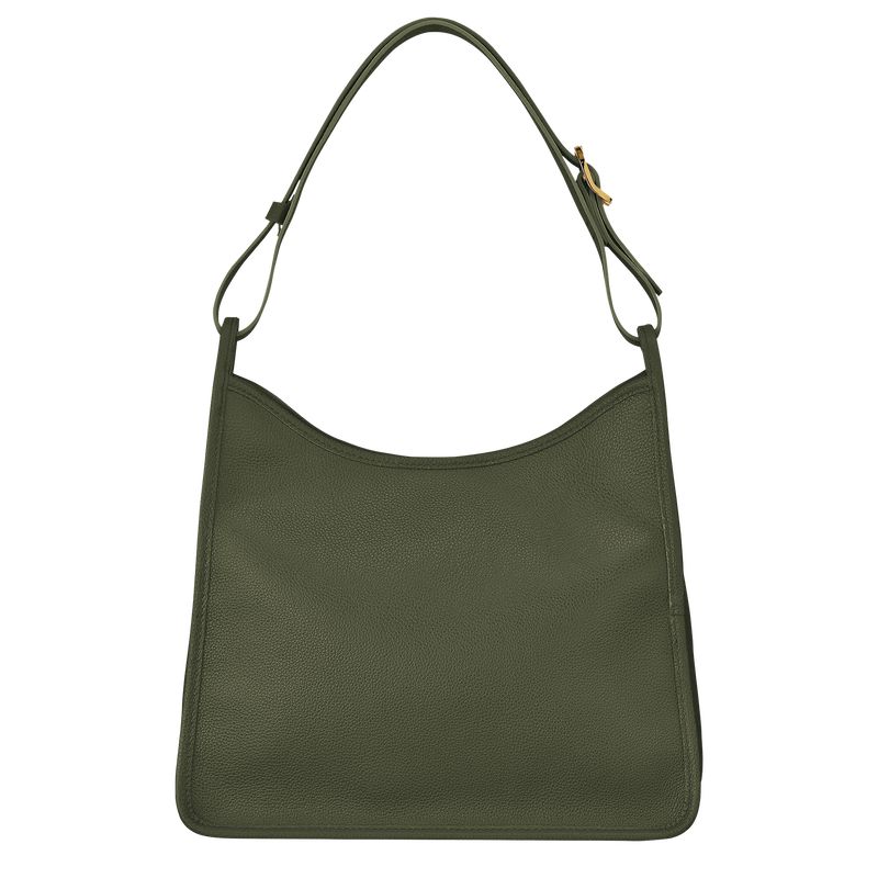 Khaki Longchamp Le Foulonné M Women Hobo Bag | US-314YGMFXK