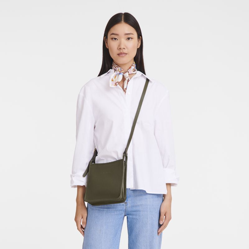 Khaki Longchamp Le Foulonné S Women Crossbody Bag | US-438EWIGJD