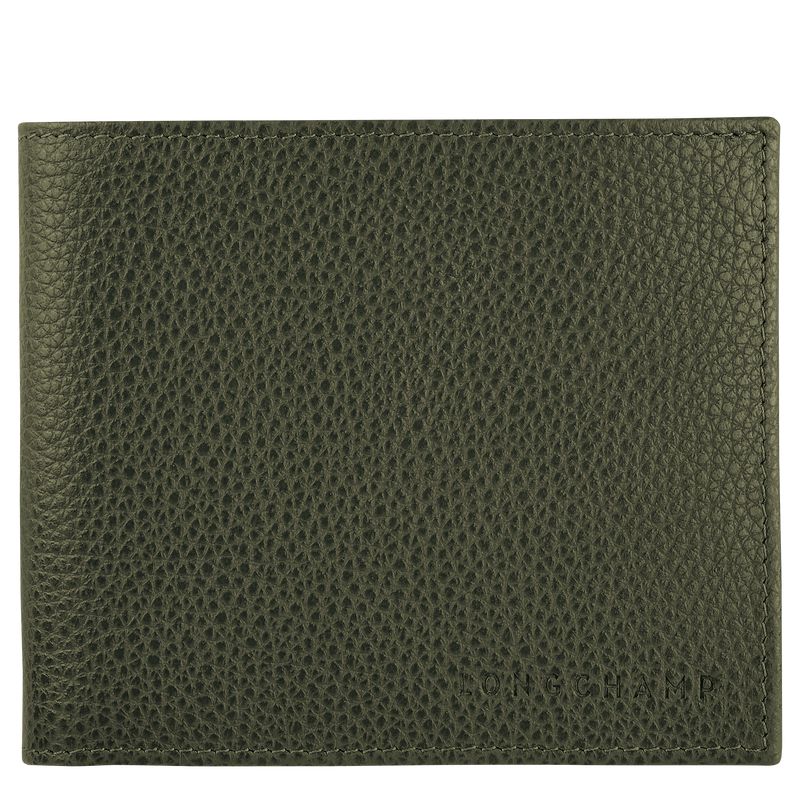 Khaki Longchamp Le Foulonné Women Wallet | US-318OGJVAR