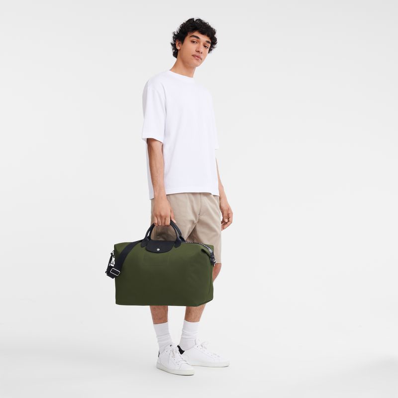 Khaki Longchamp Le Pliage Energy L Men Travel Bag | US-895VNCGHU