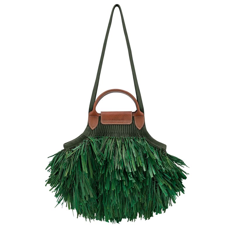 Khaki Longchamp Le Pliage Filet L Women Mesh Bag | US-372SBYNIF
