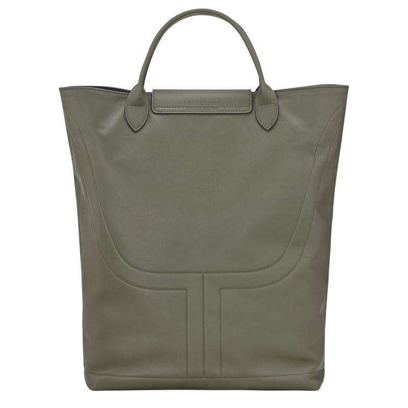 Khaki Longchamp Le Pliage Xtra M Men Boot Bag | US-605HEZFML