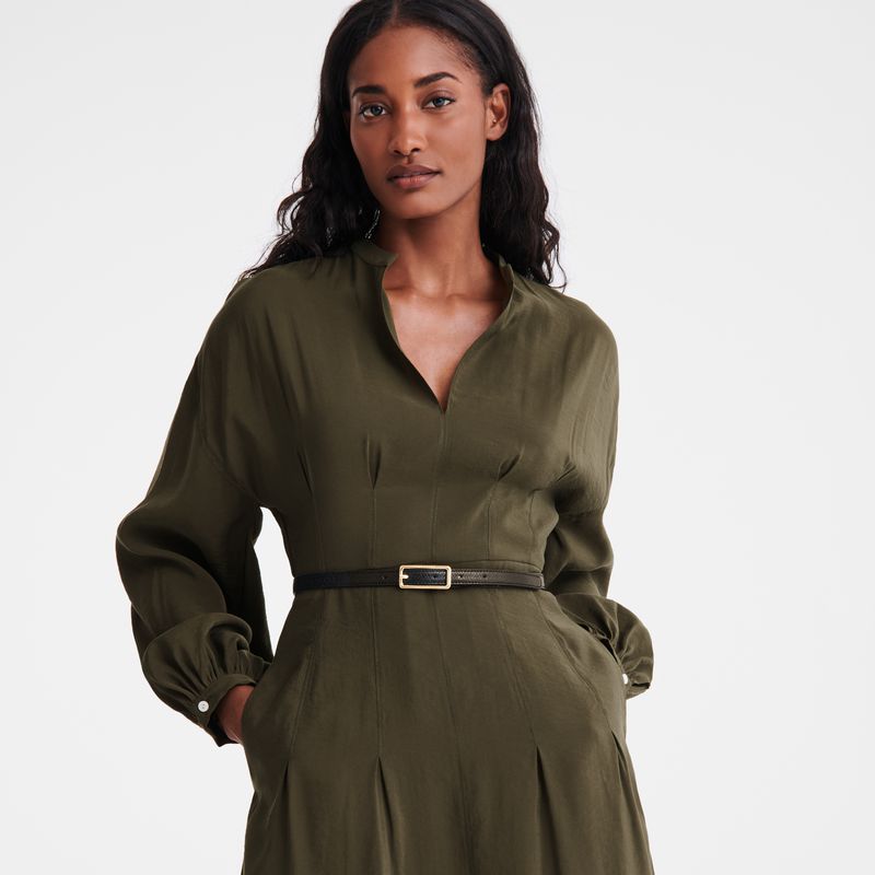 Khaki Longchamp Long Women Dress | US-679ZYSUTL