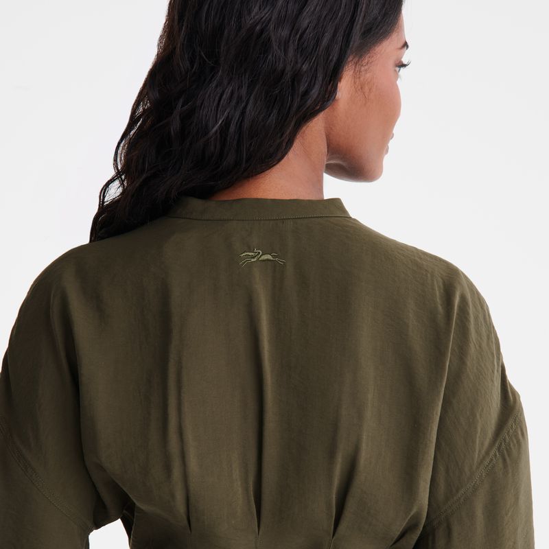 Khaki Longchamp Long Women Dress | US-679ZYSUTL