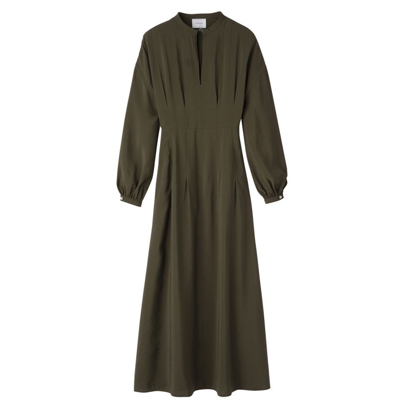 Khaki Longchamp Long Women Dress | US-679ZYSUTL