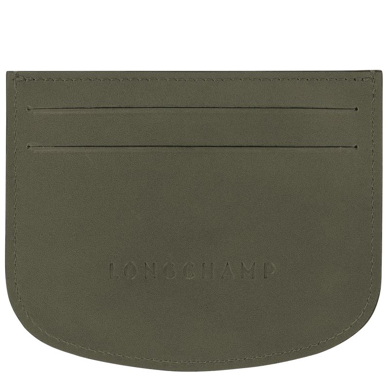 Khaki Longchamp Épure Women Card Holder | US-503ODVFSJ