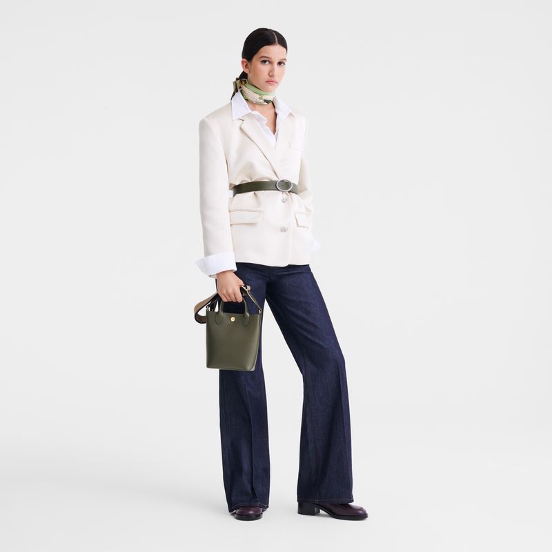 Khaki Longchamp Épure Xs Women Tote Bag | US-268XAEDUR