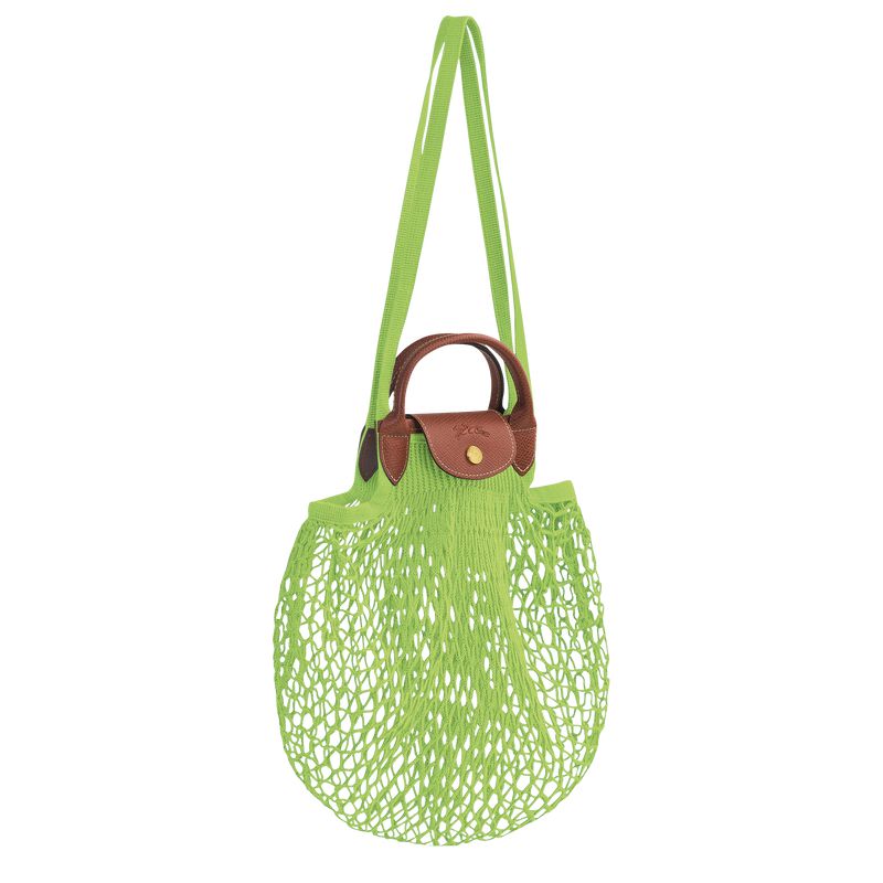 Light Green Longchamp Le Pliage Filet L Women Mesh Bag | US-639CQGOVW
