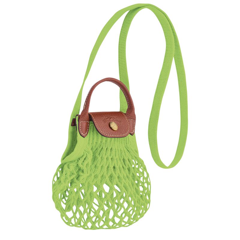 Light Green Longchamp Le Pliage Filet Xs Women Mesh Bag | US-495CNQDBA