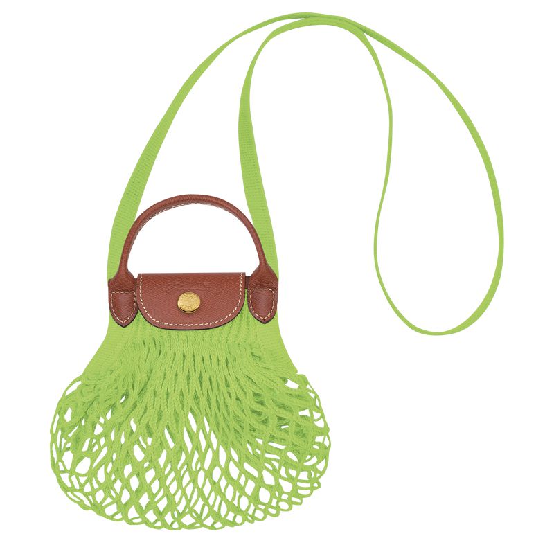 Light Green Longchamp Le Pliage Filet Xs Women Mesh Bag | US-495CNQDBA