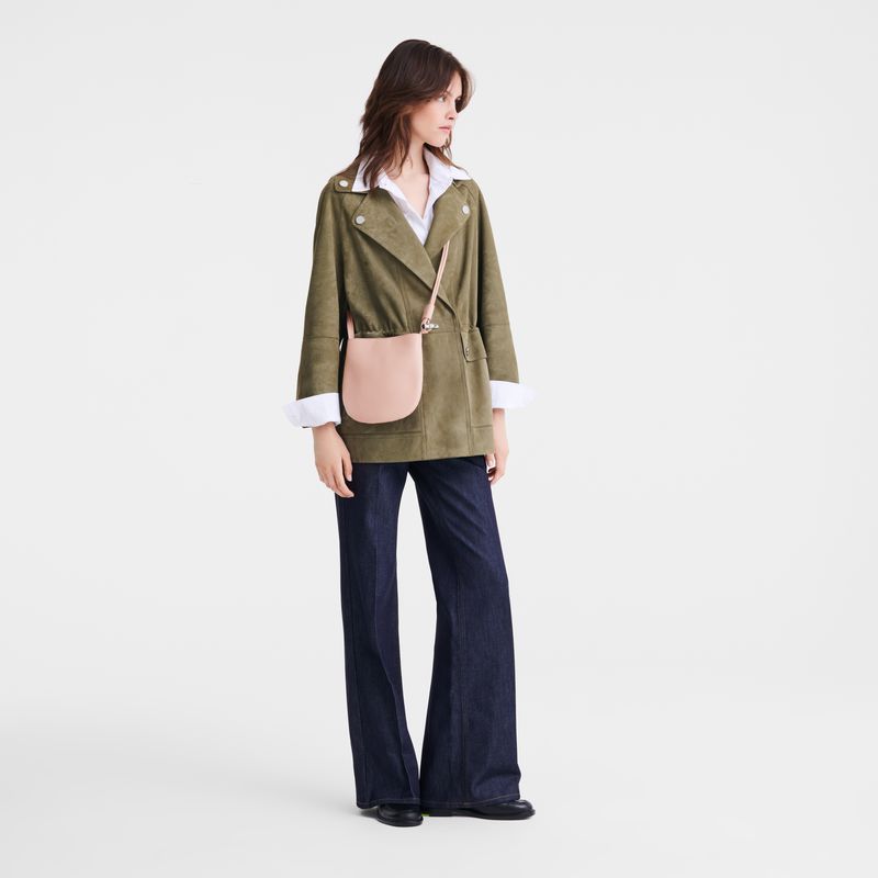Light Rose Longchamp Le Roseau S Women Crossbody Bag | US-137WUGZAS