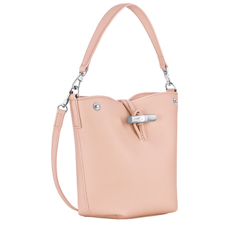 Light Rose Longchamp Le Roseau Xs Women Bucket Bag | US-912ATUFOK