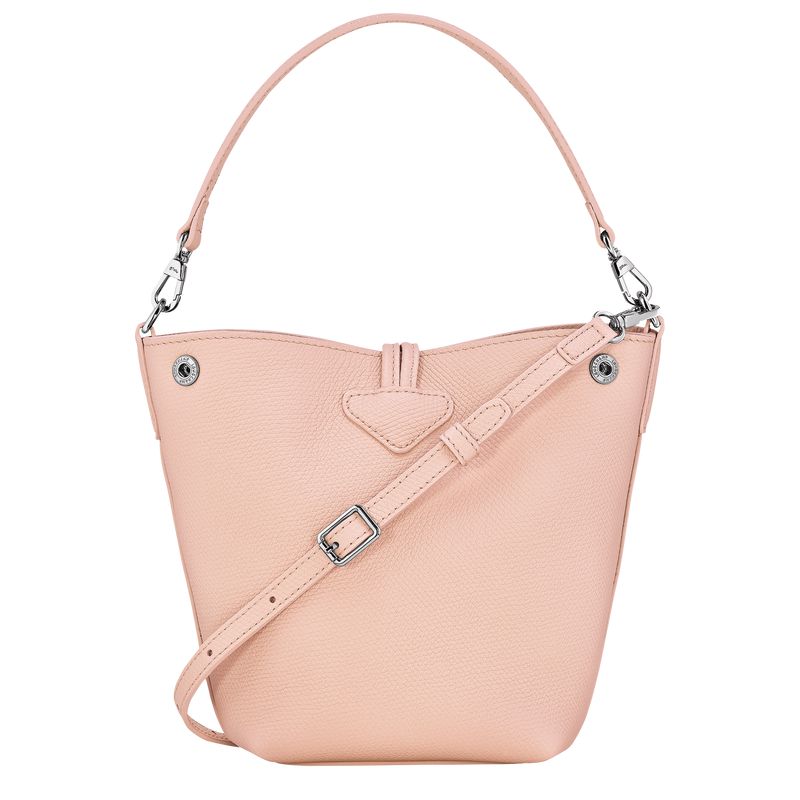Light Rose Longchamp Le Roseau Xs Women Bucket Bag | US-912ATUFOK
