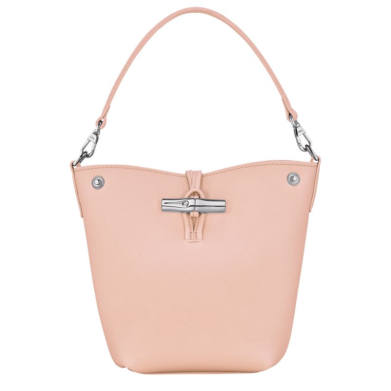 Light Rose Longchamp Le Roseau Xs Women Bucket Bag | US-912ATUFOK