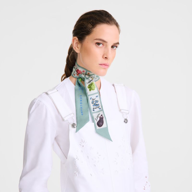 Multicolor Longchamp Pink And Green Women Headband | US-053EDWPGY