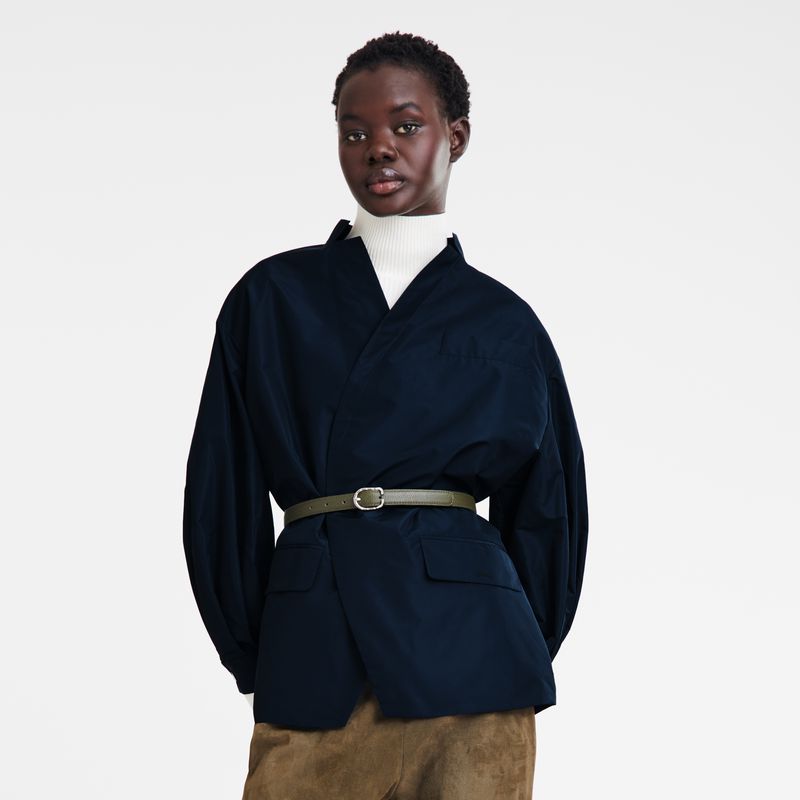 Navy Longchamp Kimono Women Jacket | US-931KUGVDA