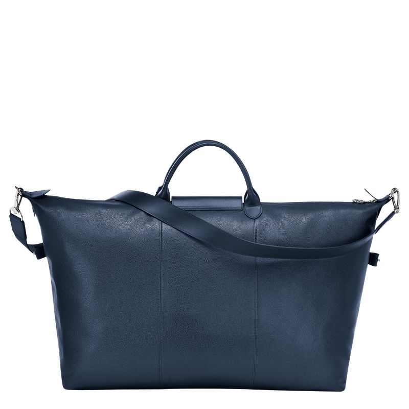 Navy Longchamp Le Foulonné L Men Travel Bag | US-867WJEKPQ