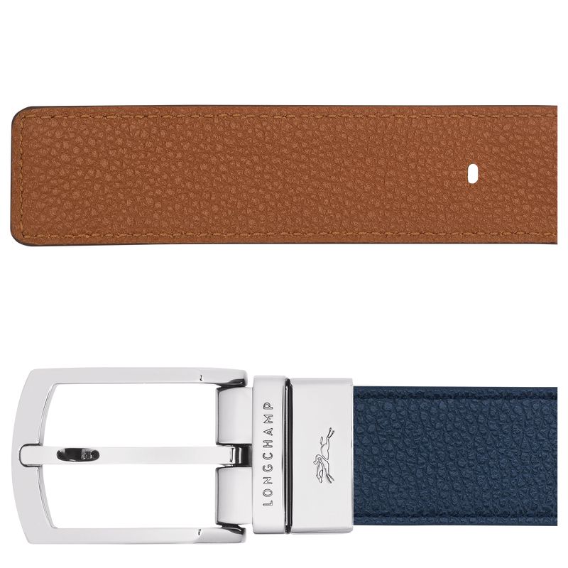 Navy Longchamp Le Foulonné Men Belt | US-294ZHDCWE