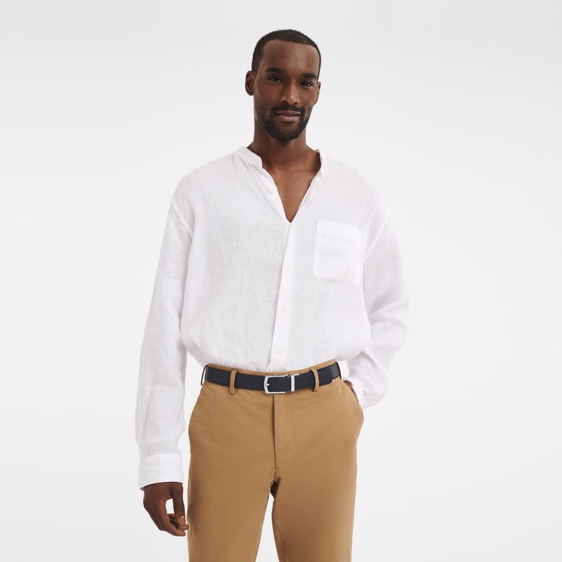 Navy Longchamp Le Foulonné Men Belt | US-294ZHDCWE