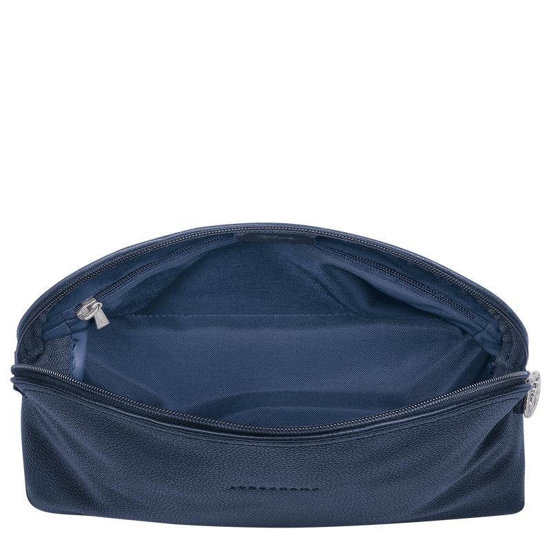 Navy Longchamp Le Foulonné Men Toiletry Bags | US-768VAZQCF
