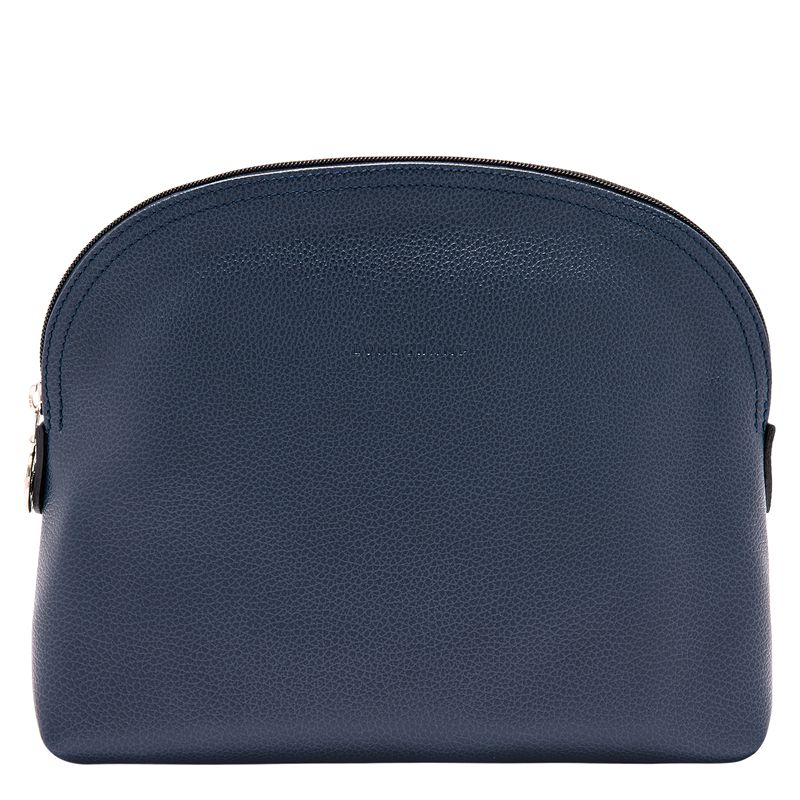 Navy Longchamp Le Foulonné Men Toiletry Bags | US-768VAZQCF
