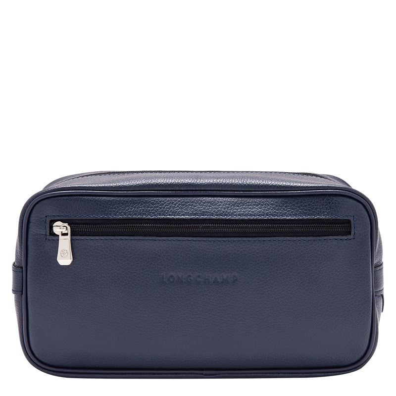Navy Longchamp Le Foulonné Men Toiletry Bags | US-637ZVPYHO